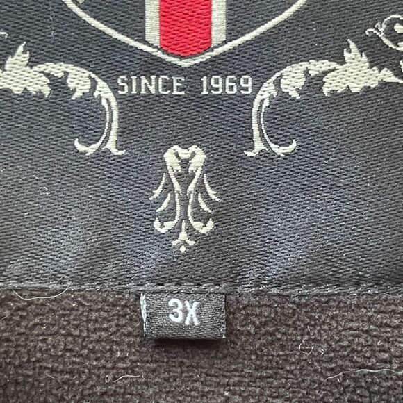 Coogi‎ Australia Men's Vintage Full Zipper Hooded Bomber Jacket Black Size 3X - Picture 8 of 15